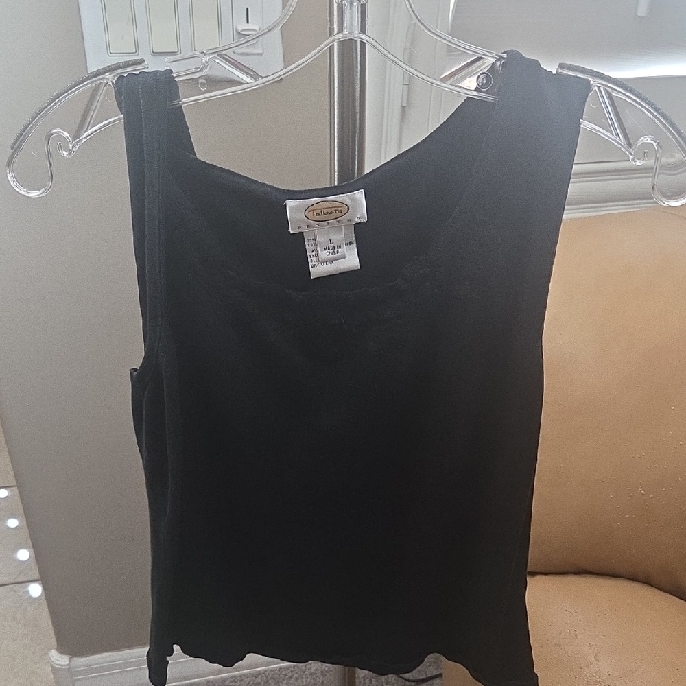 Talbots Classic Black Tank Top